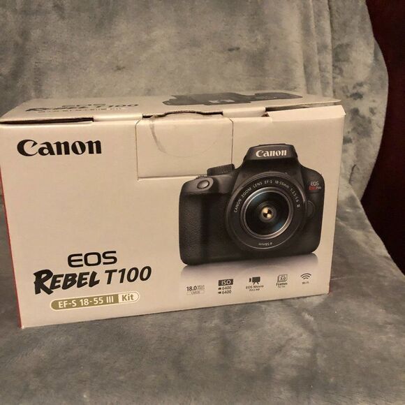 Canon EOS 3000D Rebel T100 Camera NWB.      CB - Picture 1 of 9
